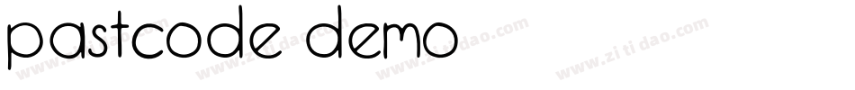 pastcode demo字体转换